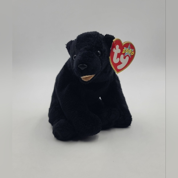 TY Beanie Baby - CINDERS the Bear (5 inch) - Picture 1 of 4